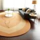 Handcrafted Round Abstract Minimalist Living Room Rug